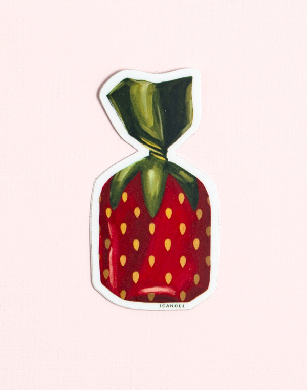 Strawberry Candy Decal Sticker, 2 of 3