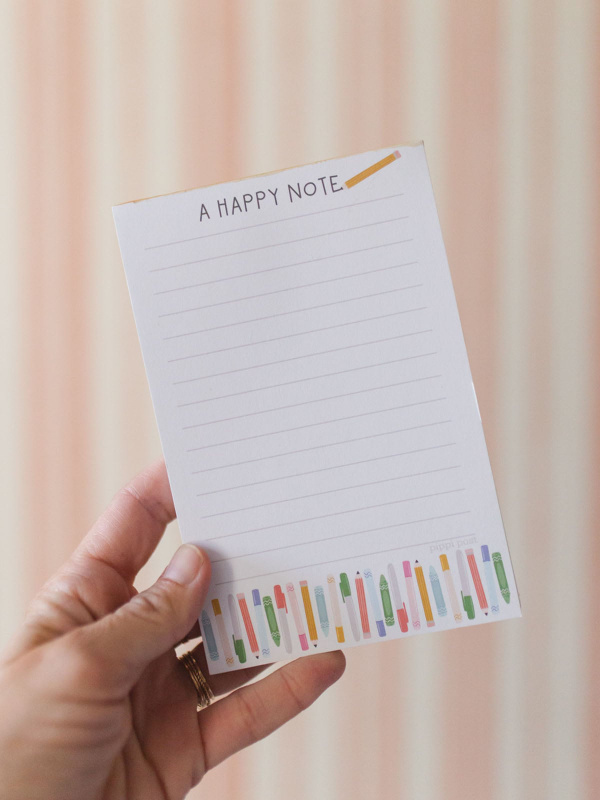 Happy Note Teacher School Supplies 4×6 Lined Notepad, 2 of 3