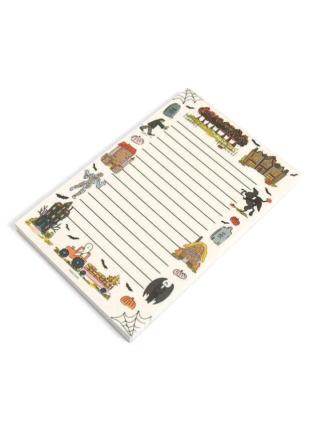 Literary Haunted Hayride Halloween 4×6 Notepad, 3 of 3