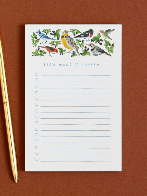 Let's Make It Happen Birds 4×6 To Do Notepad, 1 of 3