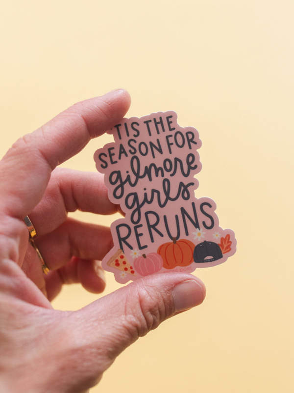 Tis The Season For Reruns Fall Decal Sticker, 1 of 2