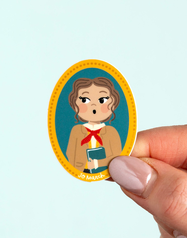 Little Women Jo March Portrait Decal Sticker, 3 of 4