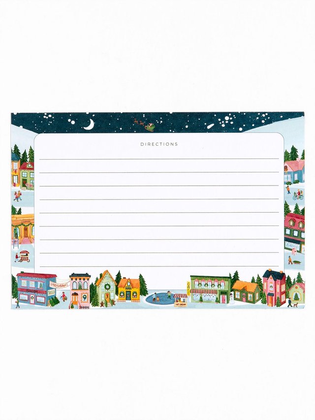 Holiday Village Recipe Card, 3 of 3
