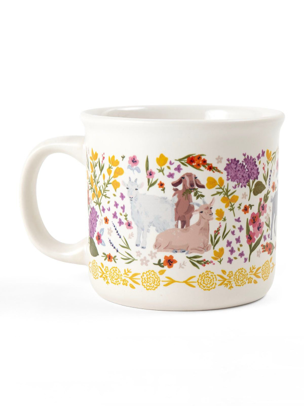 Goat Folk Floral Mug, 1 of 8