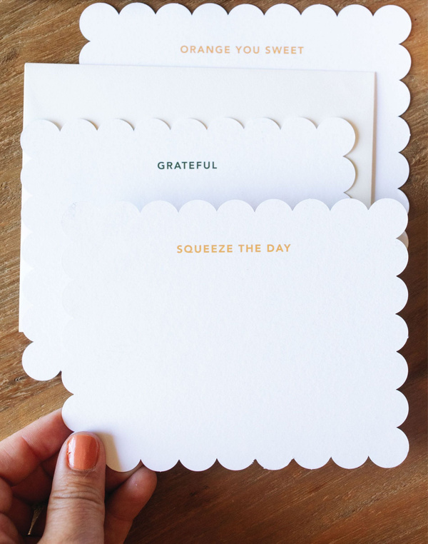 Orange Orchard Assorted Notecard Set, 4 of 5