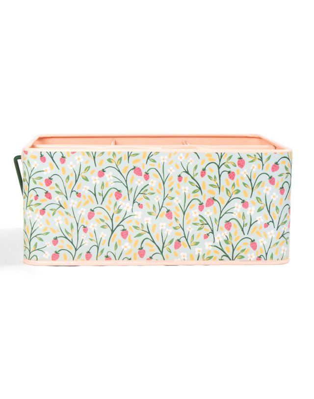Strawberry Meadow Tin Utensil Caddy, 1 of 3