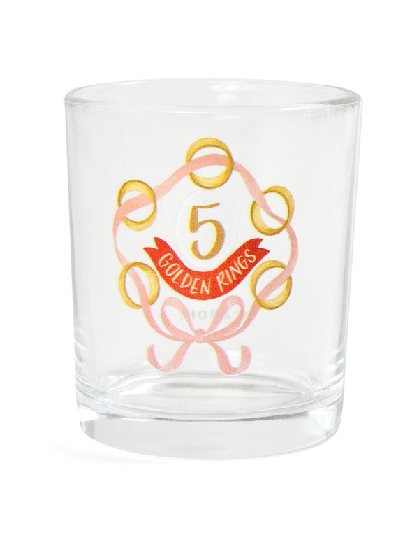 Five Golden Rings 7.5oz Short Juice Glass, 3 of 3
