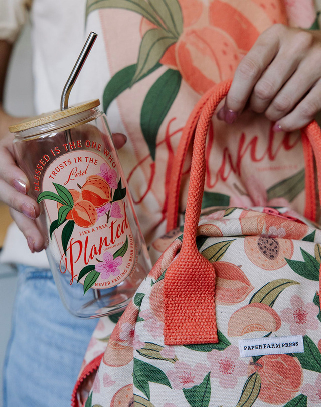 Peach Faith Glass Can, 3 of 6