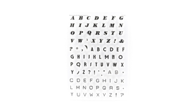Stamp Set : 4×6 Week In The Life Alphabet, 1 of 2