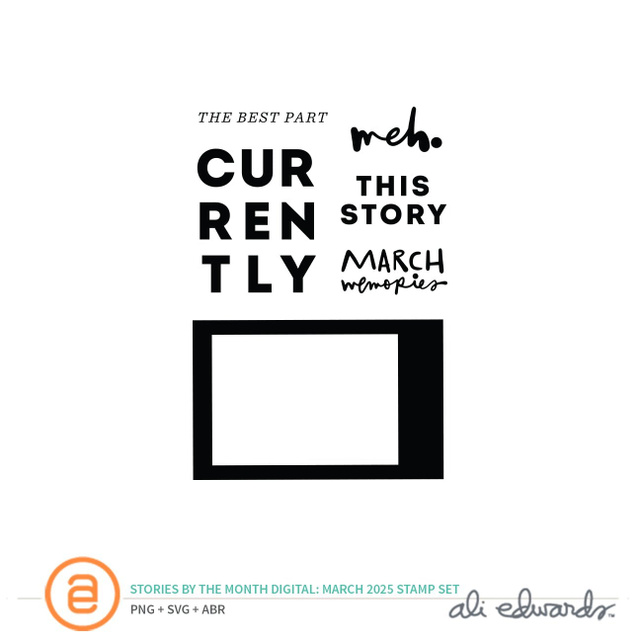 March 2025 3×4 Digital Stamp Set, 1 of 1