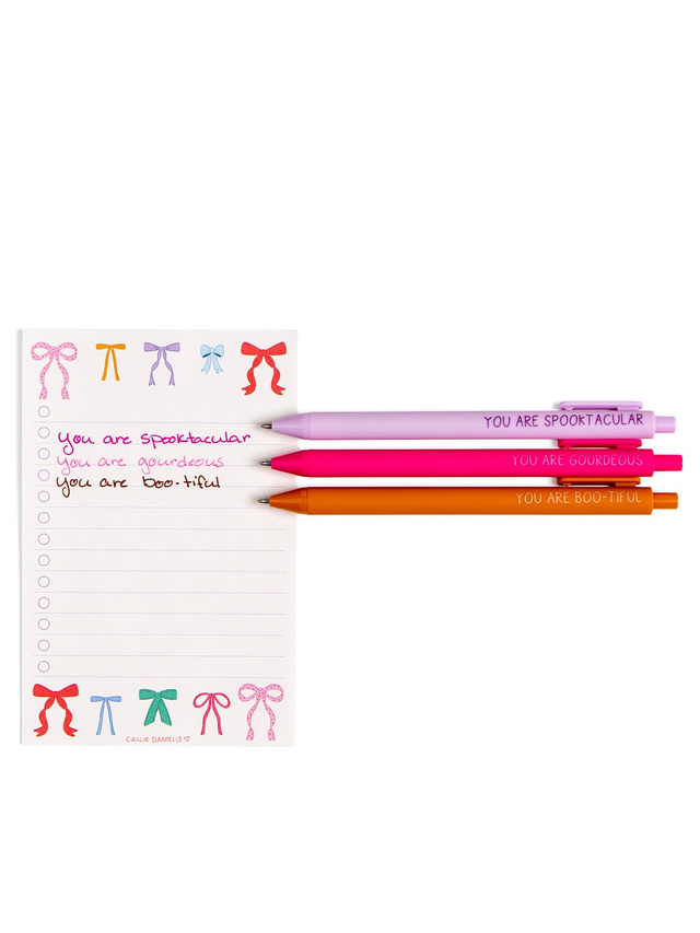 The Spooky Club Affirmations Halloween Pen Set, 3 of 3