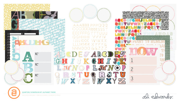 Alphabet Digital Scrapbook Kit, 1 of 1