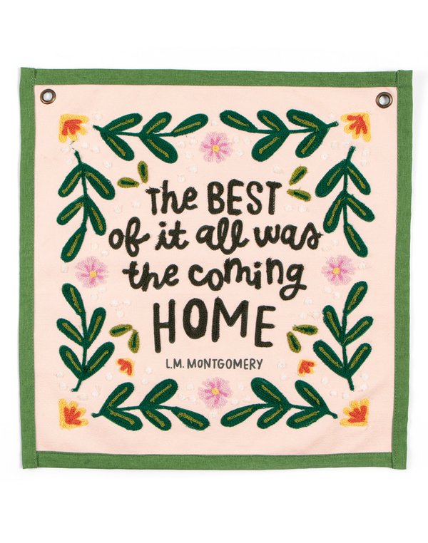 The Best Anne of Green Gables Embroidered Canvas Banner, 3 of 4