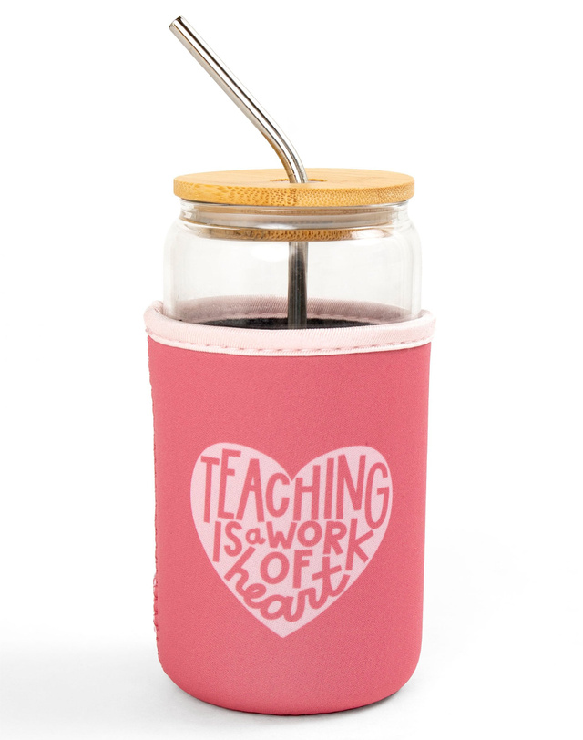 Teaching Is A Work Of Heart Drink Sleeve, 1 of 2