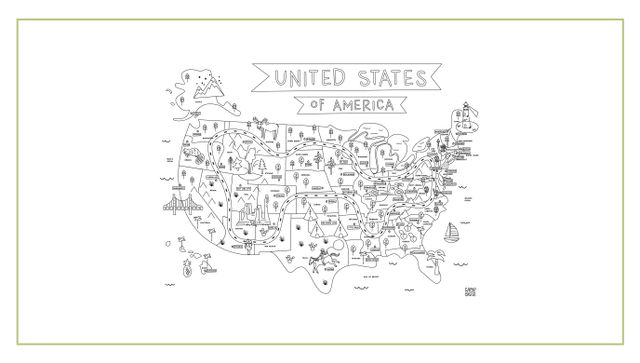 United States Printable Play Mats, 1 of 6