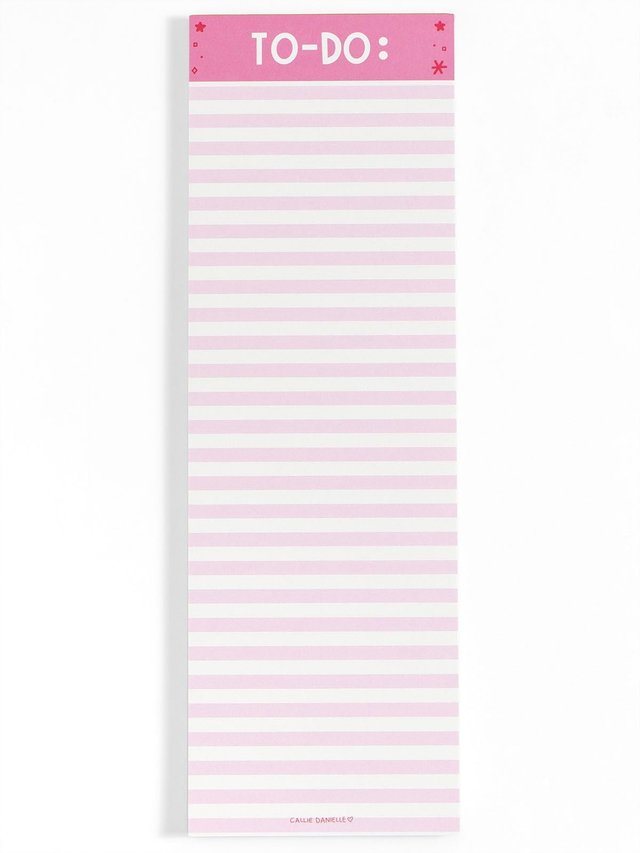 Pink Striped 4×12 To Do Notepad, 1 of 2