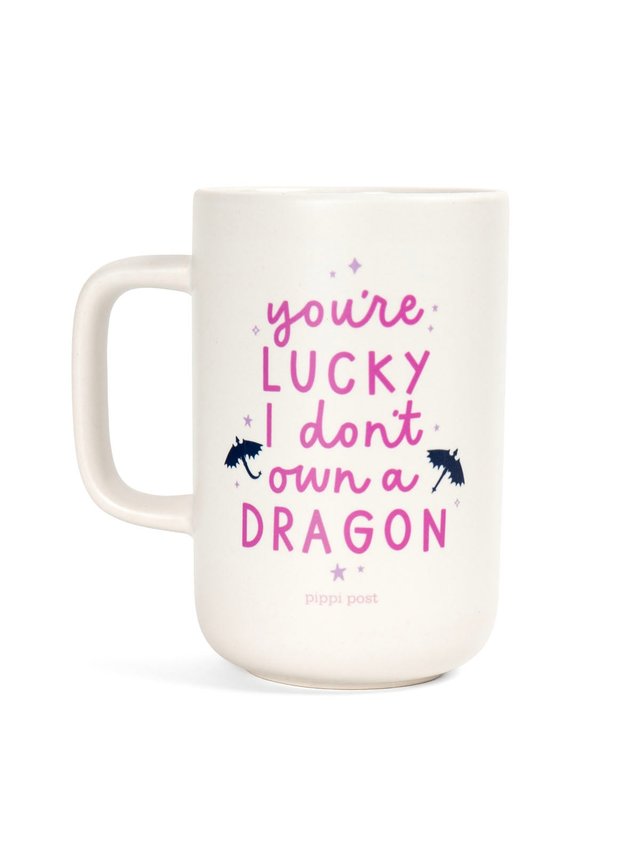 You're Lucky I Don't Own A Dragon 14oz Tall Ceramic Coffee Mug, 1 of 1