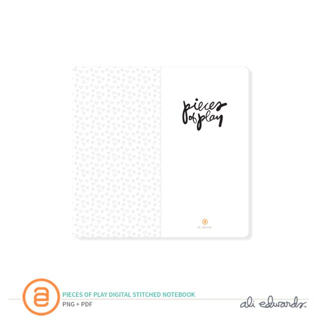 Pieces of Play Digital Stitched Notebook, 1 of 1