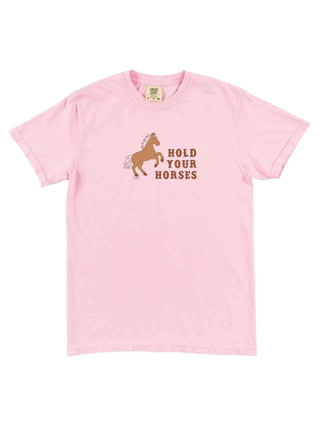 Hold Your Horses Western Tee - Blossom, 3 of 4