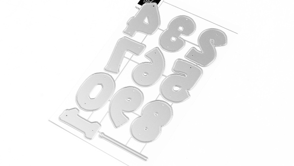 Metal Die Set - Balloon Numbers, 2 of 3