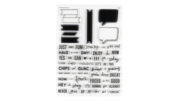 Stamp Set : 6×8 Let's Do This, 1 of 4