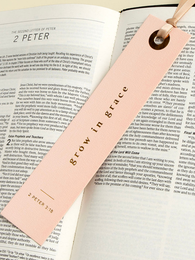 Grow in Grace Scripture Bookmark, 1 of 2