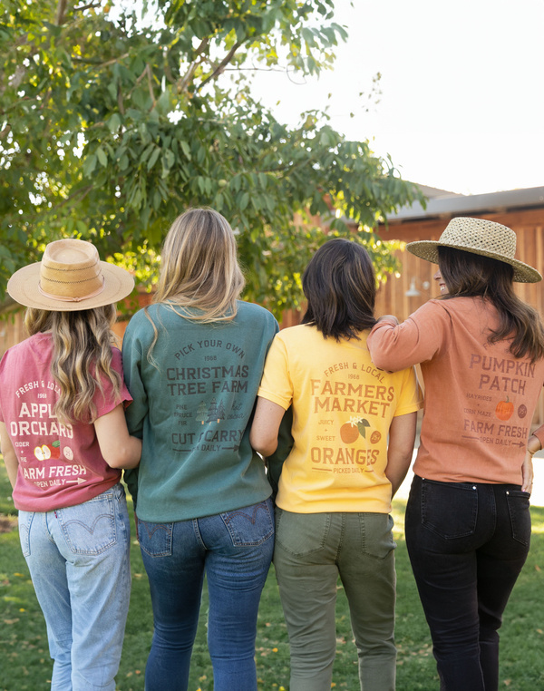 Apple Tree Farmers Market Tee - Crimson, 5 of 5
