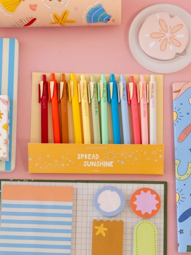 Spread Sunshine Coastal-Inspired Pen Set of 12, 6 of 6