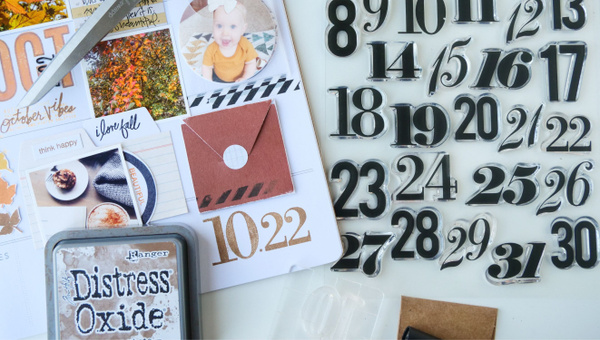Stamp Set : 6×8 Countdown Numbers, 5 of 6