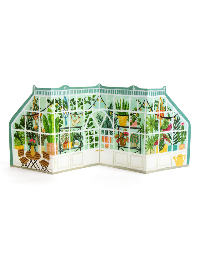 Greenhouse Accordion Greeting Card, 3 of 5