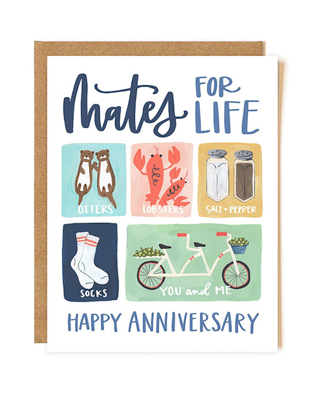 Mates For Life Greeting Card, 1 of 1