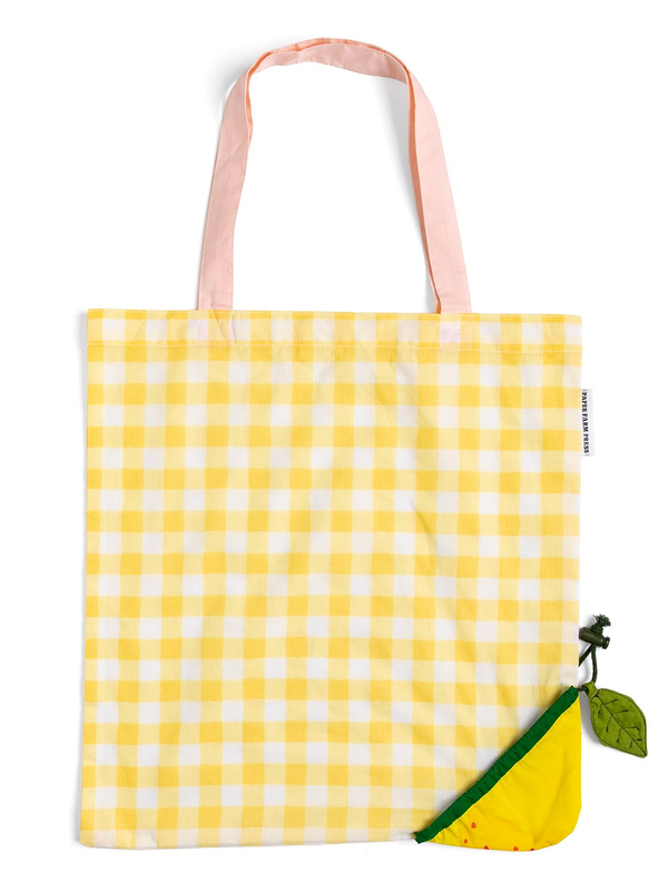 Lemon Foldable Market Tote Bag, 1 of 3