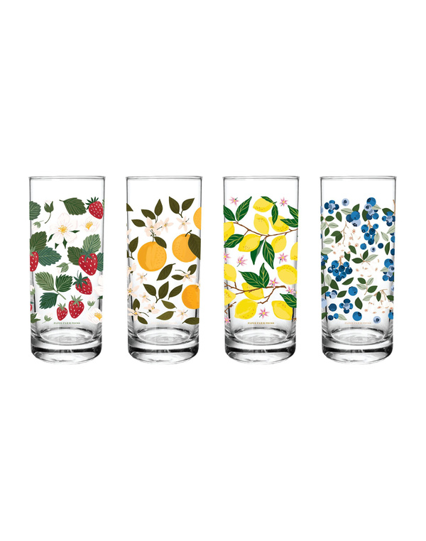 Berry & Citrus Tall Juice Glass Set, 1 of 1