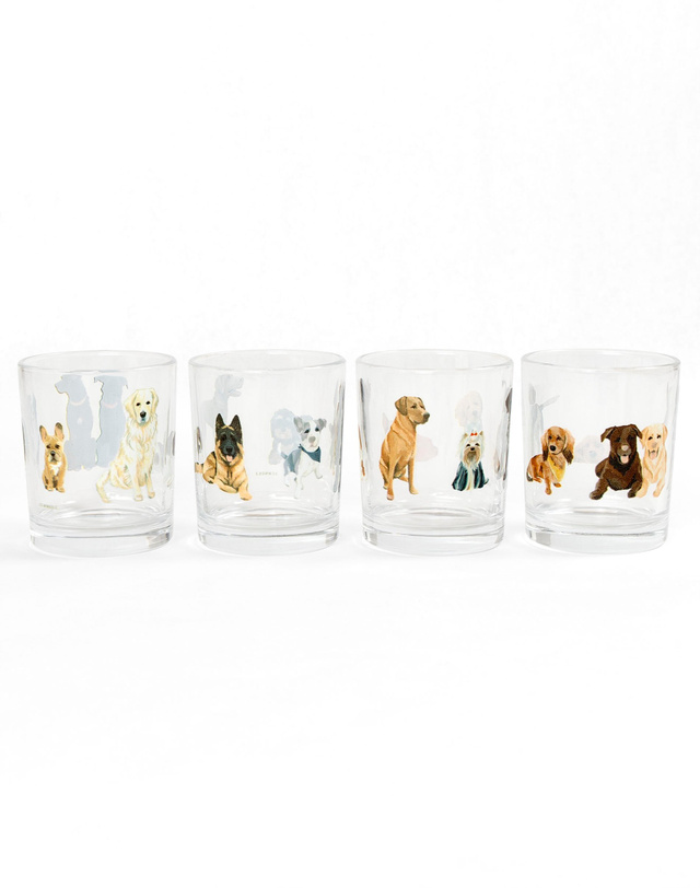 Furry Friends Dogs Short Juice Glass Set, 6 of 6