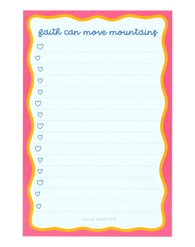 Faith Can Move Mountains 4×6 Notepad, 1 of 3