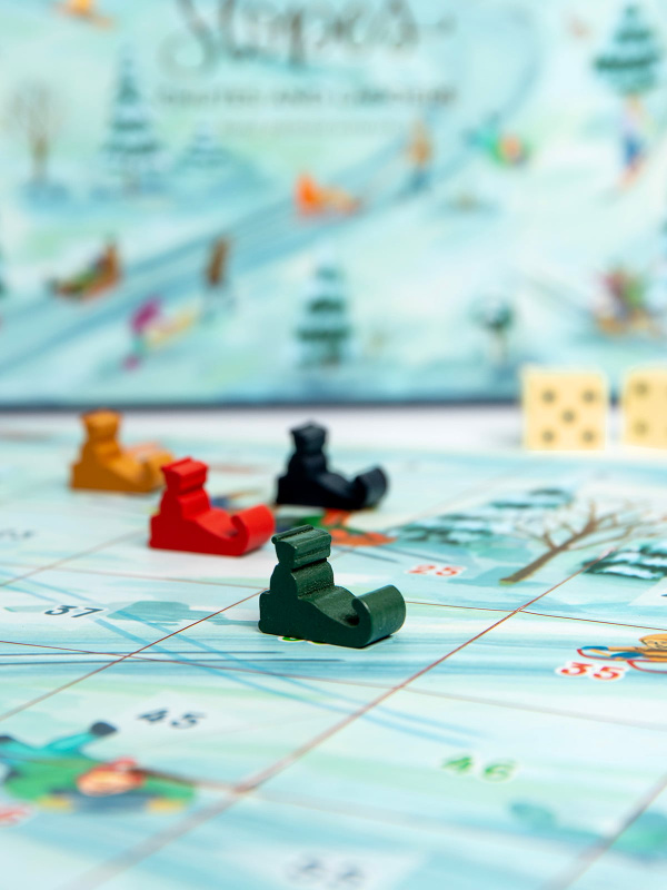 Winter Slopes Family Board Game – Snowy Climb & Slide, 2 of 7