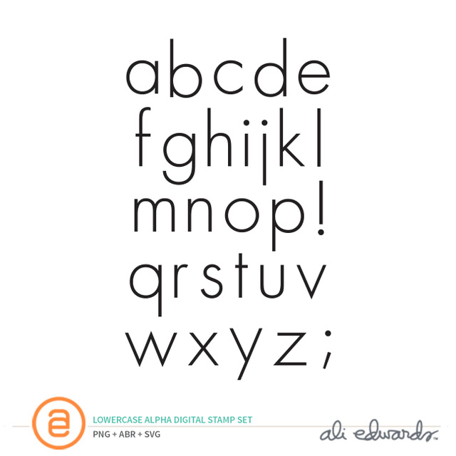 Lowercase Alpha Digital Stamp Set, 1 of 1