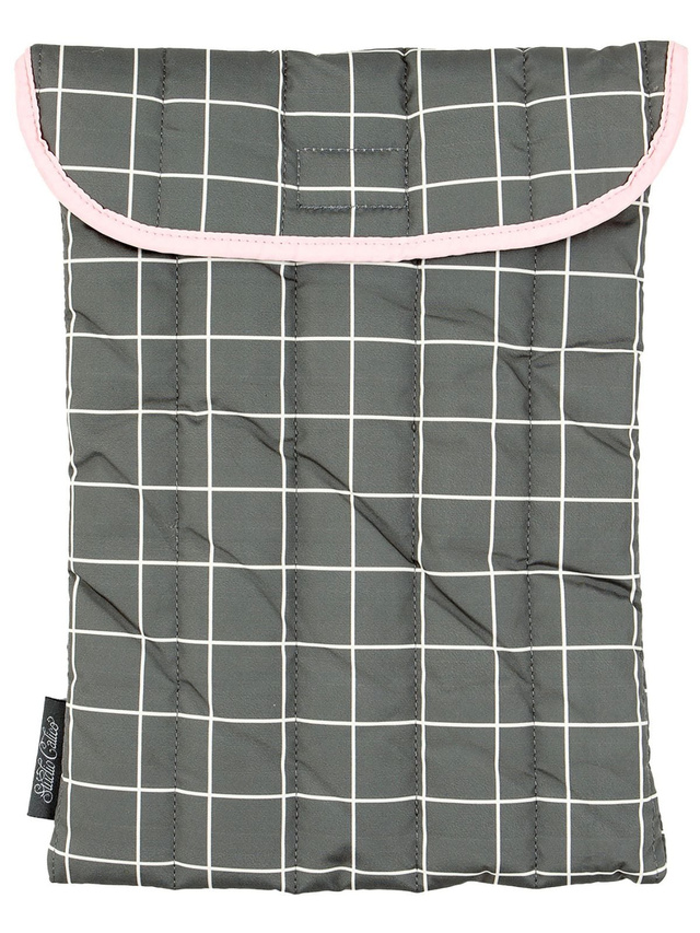 Puffy Laptop Sleeve - Grey Grid, 1 of 2
