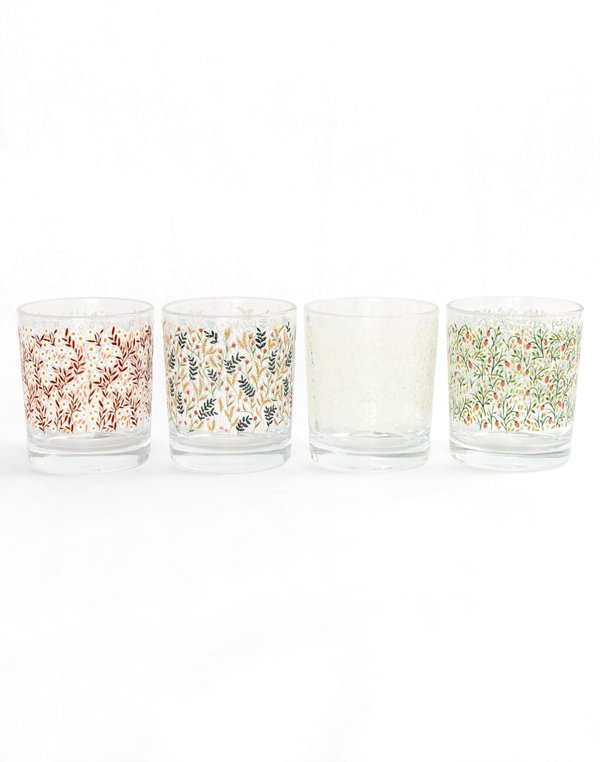 Tiny Floral 7.5oz Short Juice Glass Set, 7 of 7