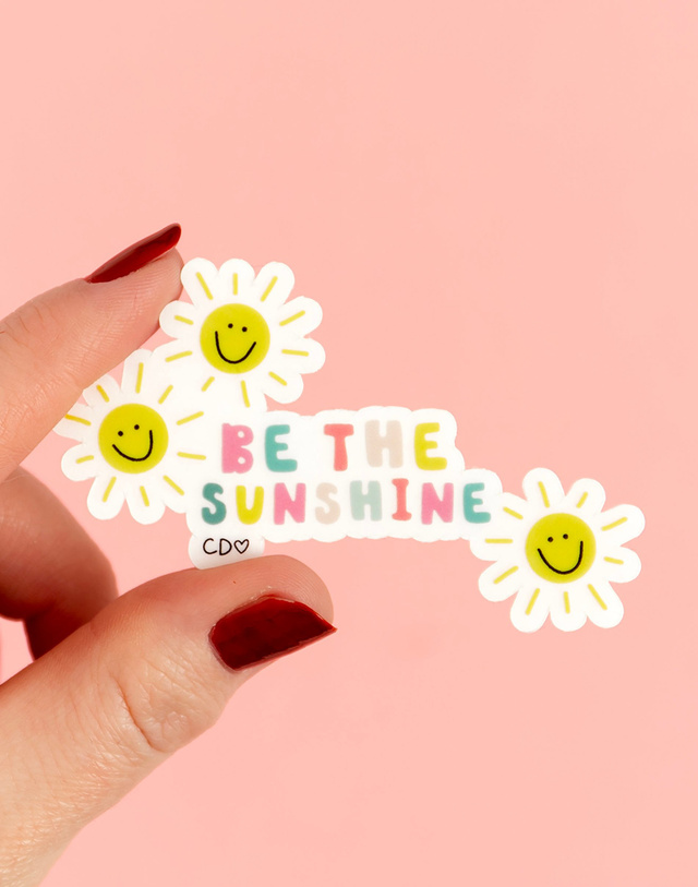 Be The Sunshine Clear Decal Sticker, 1 of 4