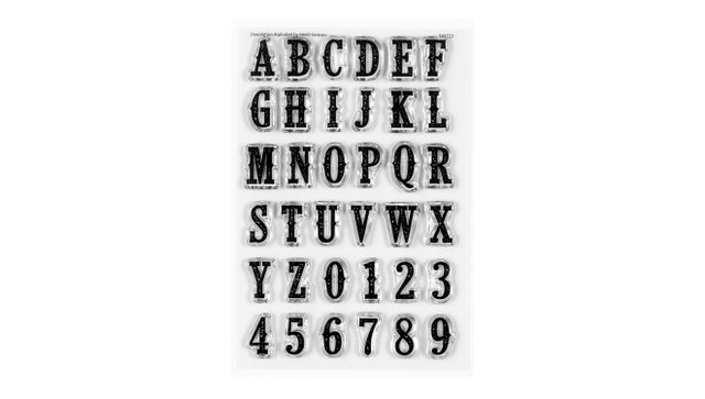 Stamp Set : 4×6 Desolation Alphabet , 1 of 3
