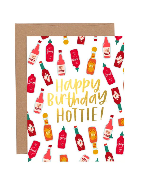 Happy Birthday Hottie Greeting Card, 1 of 1