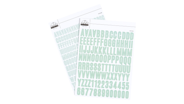 Color Collective 5×7 Cardstock Alphabet Sticker - Minty, 1 of 1