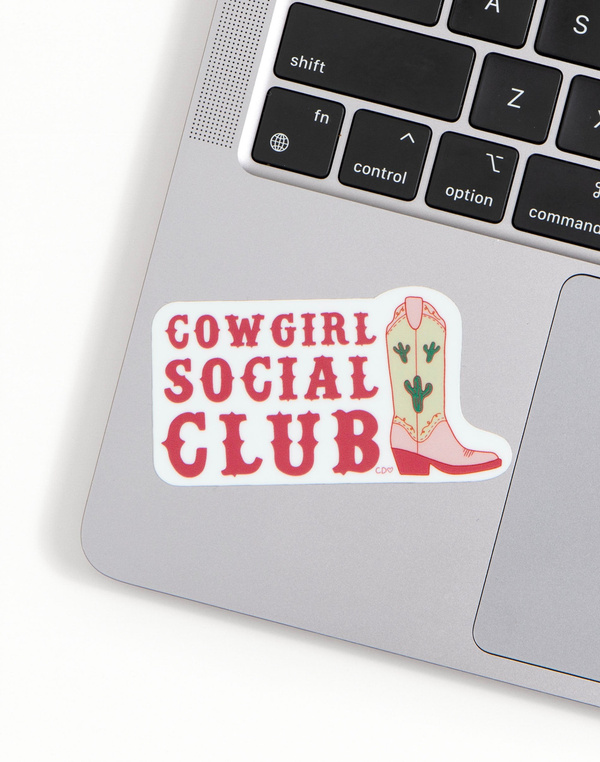 Cowgirl Social Club Decal Sticker, 1 of 2