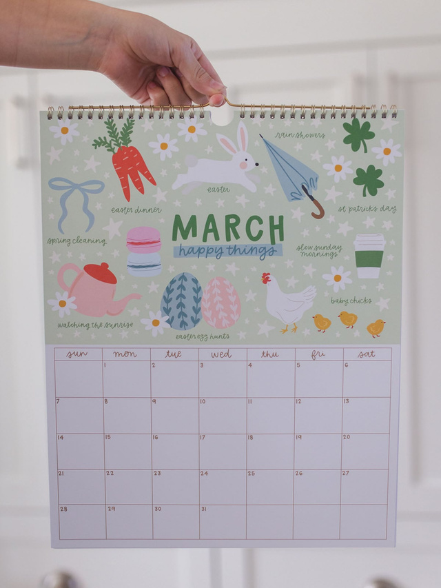 Year of Happy 2027 Spiral Hanging Wall Calendar, 3 of 10