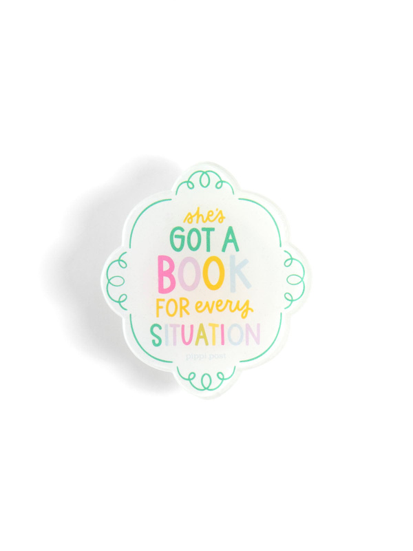 She's Got A Book For Every Situation E-Reader Grip, 3 of 6