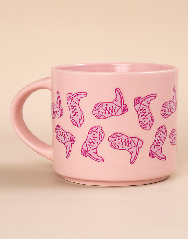 Western Cowgirl Boots Mug - Pink, 2 of 2