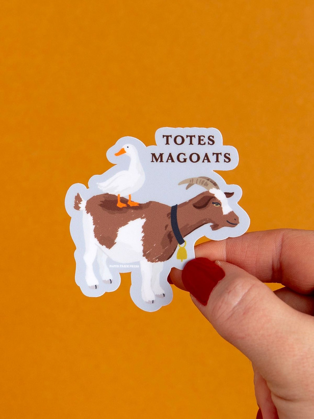 Totes Magoats Goat Decal Sticker, 1 of 4