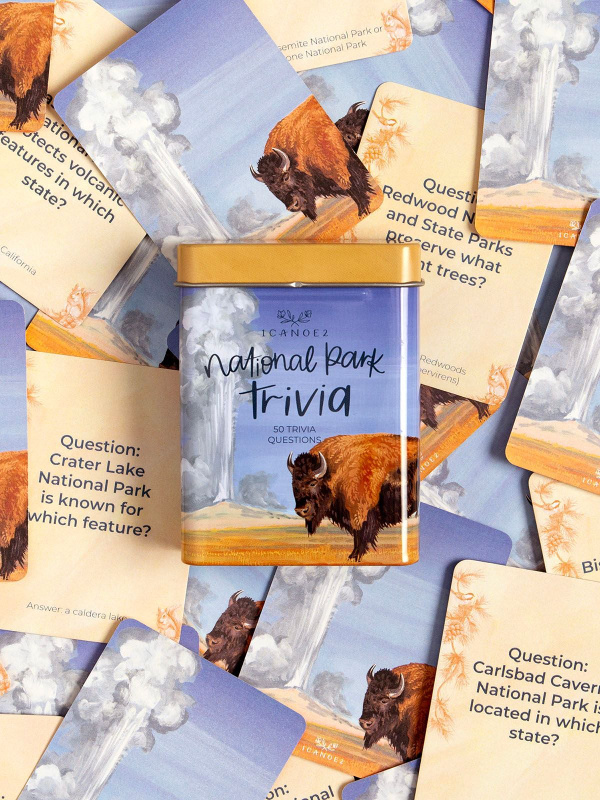 National Parks Trivia Card Game + Storage Tin, 2 of 3