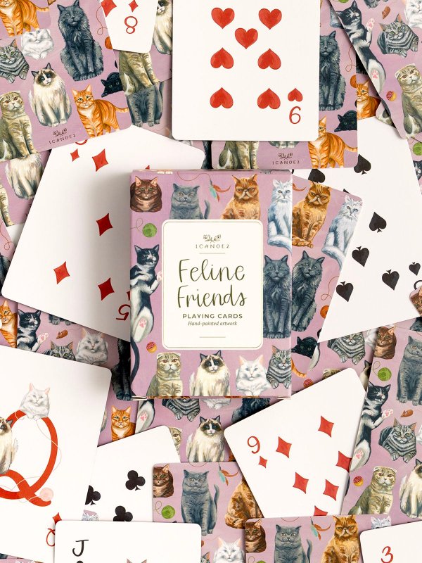 Feline Friends Cats Deck of Playing Cards, 2 of 3